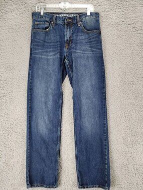 Old Navy Jeans Mens 32x34 Blue Cotton Denim Straight